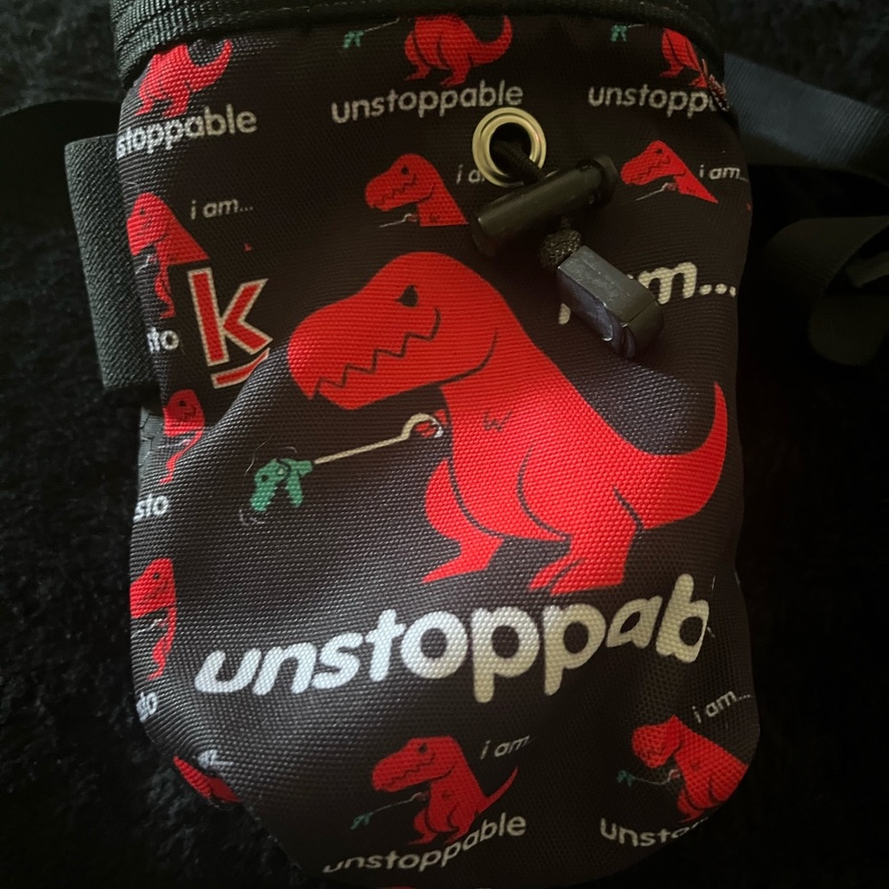 Unstoppable dinosaur chalk bag (krieg)